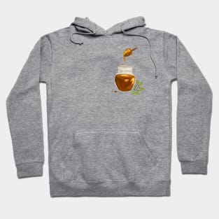 Greek honey Watercolor Illustration Hoodie